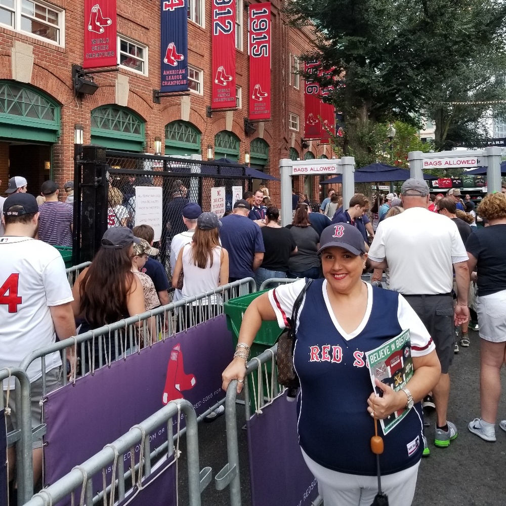 Sporting my Red Sox top